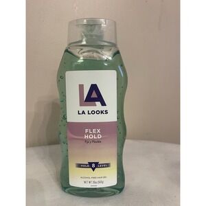 1 LA Looks Flex Hold Hair Gel Hold Level 8 Green 20 oz Bottle Alcohol Free
